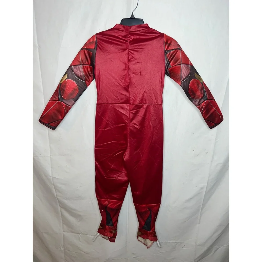 Justice League The Flash Superhero Costume Kids Red Jumpsuit‎ with Mask